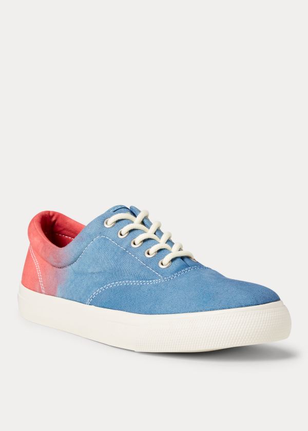 Polo Ralph Lauren Ombré Lærred Sneakers Herre Danmark (ZIGWX6804)